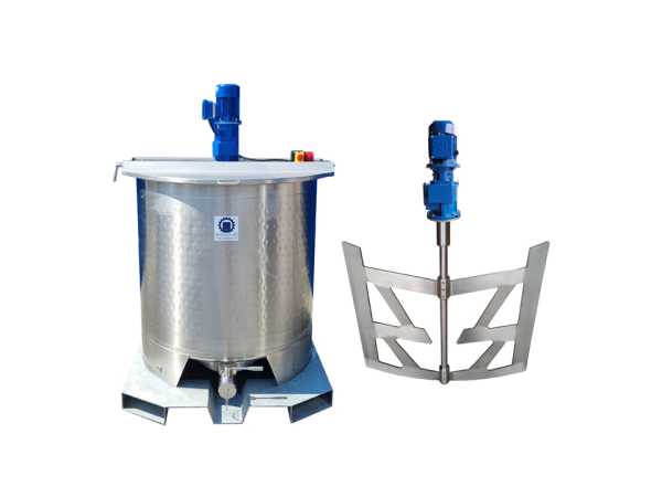 907L heat-/coolable stainless steel transport with anchor agitator
